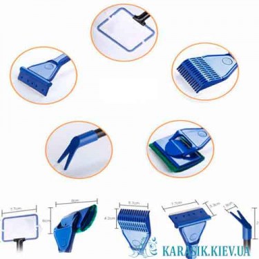 Набор скребков для чистки аквариума SUNSUN SX - 06