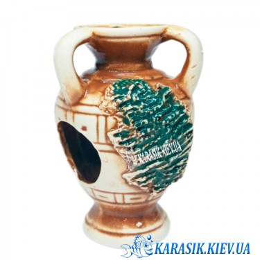 Керамическая амфора для аквариума