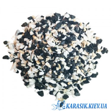 Грунт для акваріума Чорний - Білий