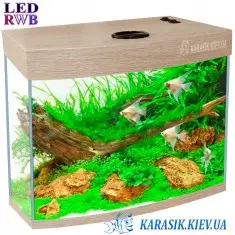 Аквариум LED RWB O-15 л. Дуб Санта Овал 30*20*30