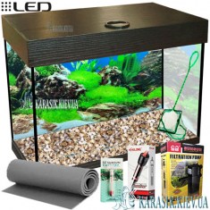Аквариумный Комплект LED SMAB-35 - 40*25*39 Черный
