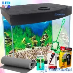 Аквариумный Комплект LED RWB O-15 л. Черный 30*20*30
