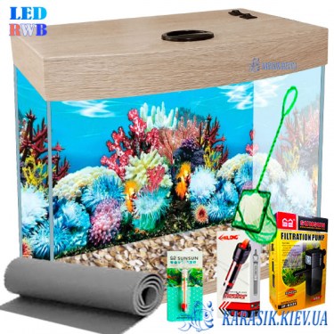 Аквариумный Комплект LED RWB  Дуб Санта 