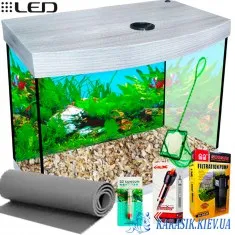 Аквариумный Комплект LED SMOB-45 - 50*30*34 Дуб Серый