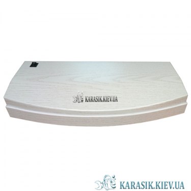 Аквариум с Крышкой О-25 LED Овал - Белый Дуб