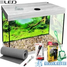 Аквариумный Комплект LED SMAB-60 - 50*30*44 Дуб Серый