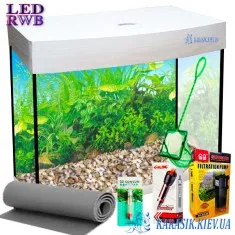 Аквариумный Набор LED RWB Овал - Белый 70 л.60*30*44
