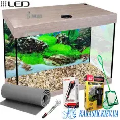 Аквариумный Комплект LED SMAB-75 - 50*30*54 Дуб Санта