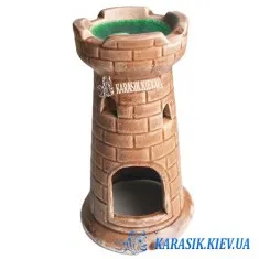 Декор для Акваріума - Вежа Коричнева 610