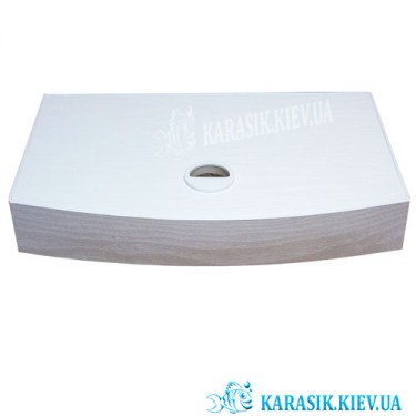 Аквариум O-25 LED  Крышкой Овал Белый