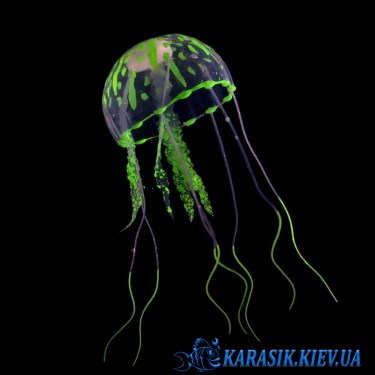 Медуза Силіконова для Акваріума GR-484 - Салатова