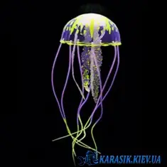 Медуза Силиконовая для Аквариума Желтая GR-756