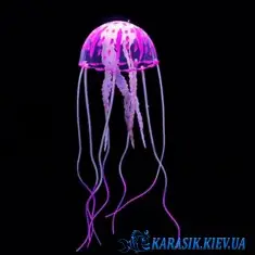 Медуза Силиконовая для Аквариума Фиолетовая GR-486