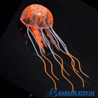 Медуза Силиконовая для Аквариума Розовая GR-485