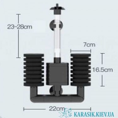 Аэрлифтный Аквариумный Фильтр SunSun JF- 80