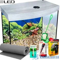 Аквариумный Комплект LED SMOB-70- 50*30*54 Дуб Серый