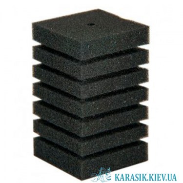 Губка для аквариумного фильтра с Прорезями 10*10*15