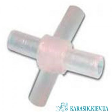 Четверник для аквариумного шланга 4 мм