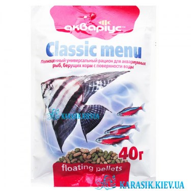 Корм Для Крупной Рыбки  Классик-Меню (Палочки)