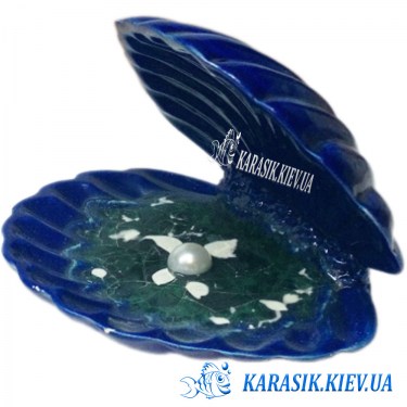 Морская Раковина с Жемчугом Синяя