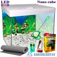 Аквариумный Комплект NANO Cube LED RWB - 25 Белый