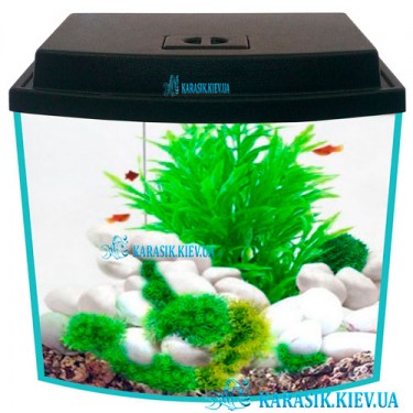 Аквариум с Крышкой LED 16 л. Овал 30*20*25