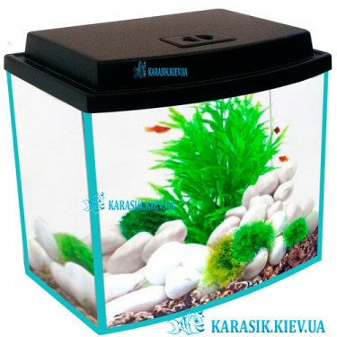 Аквариум с Крышкой LED 16 л. Овал 30*20*25