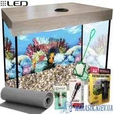 Аквариумный Комплект LED SMAB-25 - 40*25*30 Дуб Санта