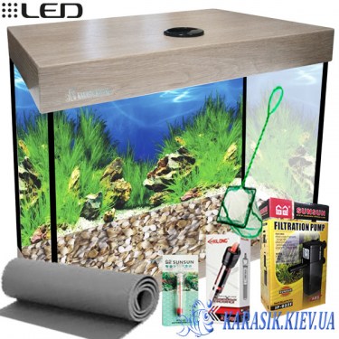 Аквариумный Комплект LED SMAB Дуб Санта