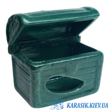Сундук Зеленый для аквариума