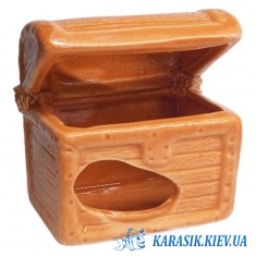 Аквариумный Сундук Оранжевый 