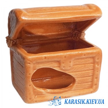 Аквариумный Сундук Оранжевый 