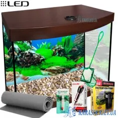 Аквариумный Комплект Венге LED О-40 л. 40*25*44