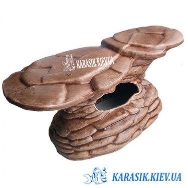 Декор для Аквариума - Вылаз Коричневый - 0921