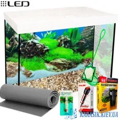 Аквариумный Комплект LED SMAB-65 - 50*30*49 Белый