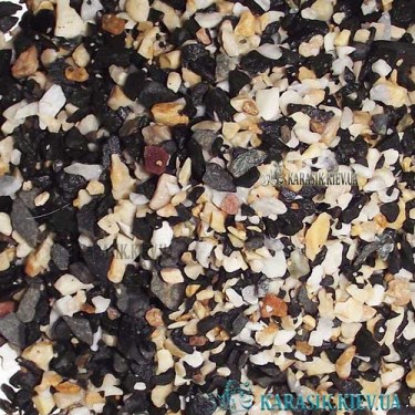 Аквариумный грунт   1 кг. Мрамор + Базальт | Karasik