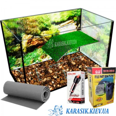 Аквариумный Комплект для Черепахи D-03 50*30*30 