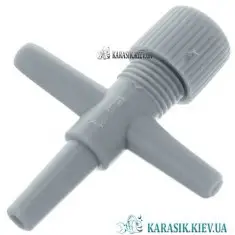 Краник Тройник для Шланга 4мм. HJ-3171