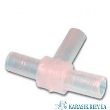 Тройник для аквариумного  шланга 4 мм